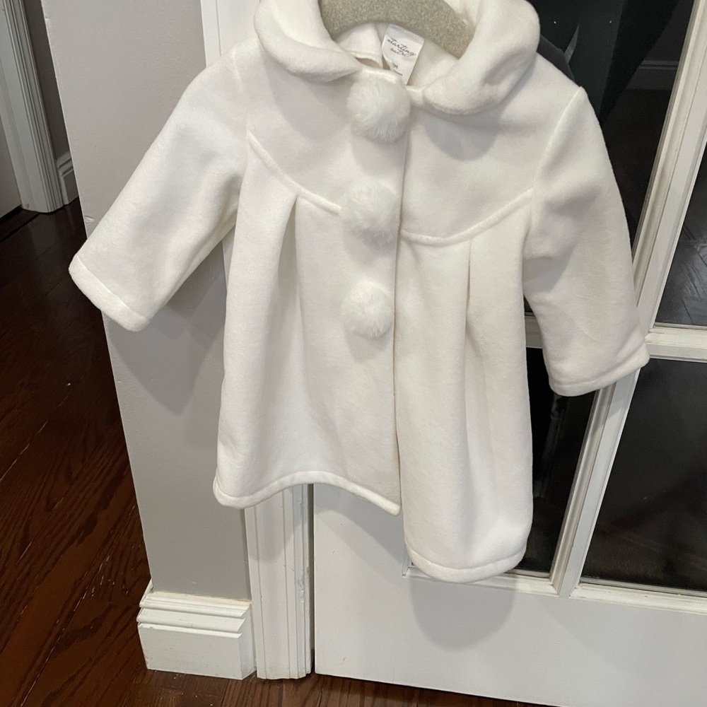 White peacoat 12 m worn once
